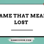 name that mean lost