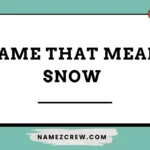 name that mean snow