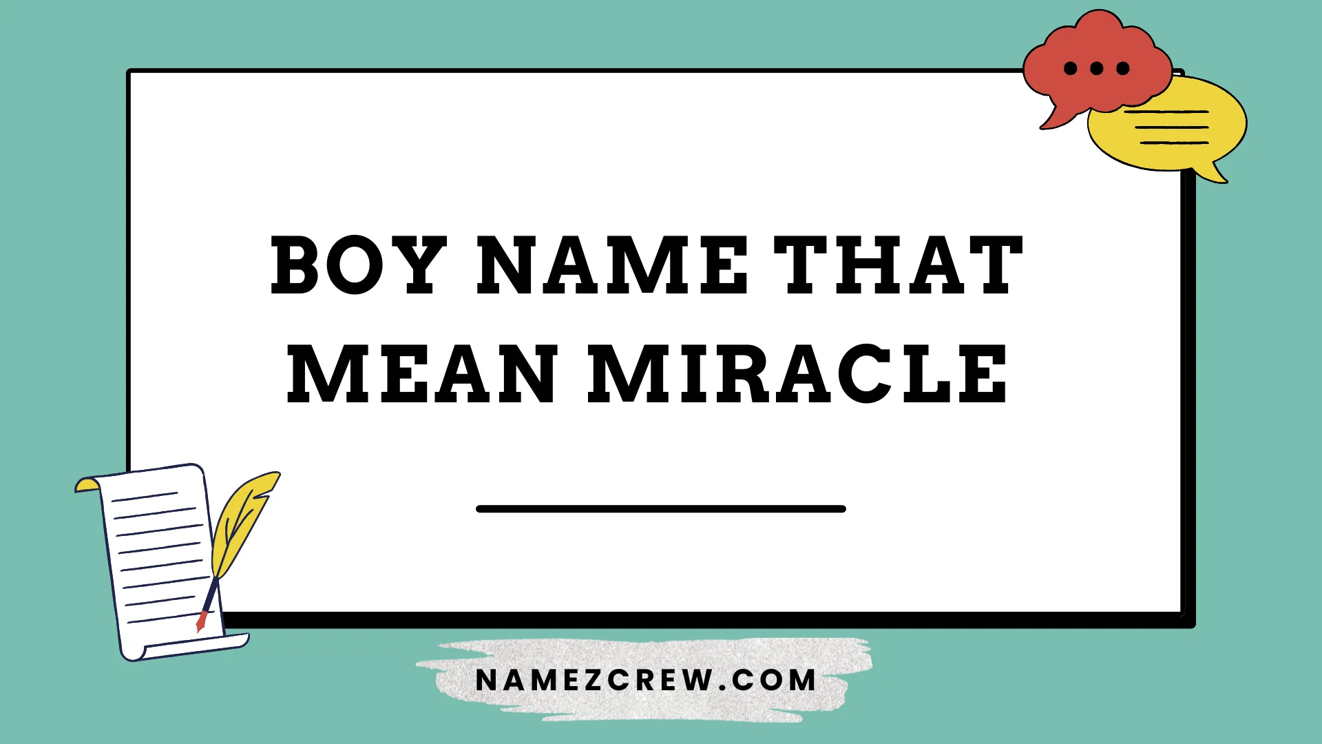 boy name that mean miracle