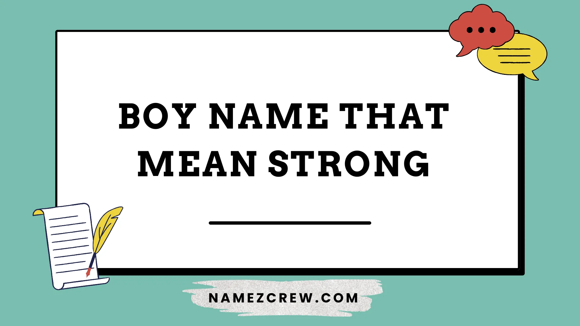 boy name that mean strong