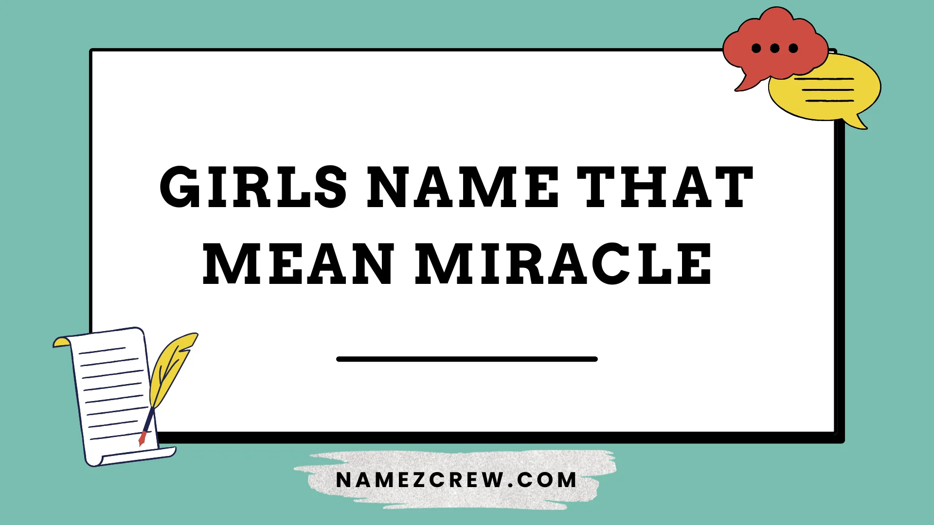 girls name that mean miracle