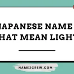 japanese name that mean light