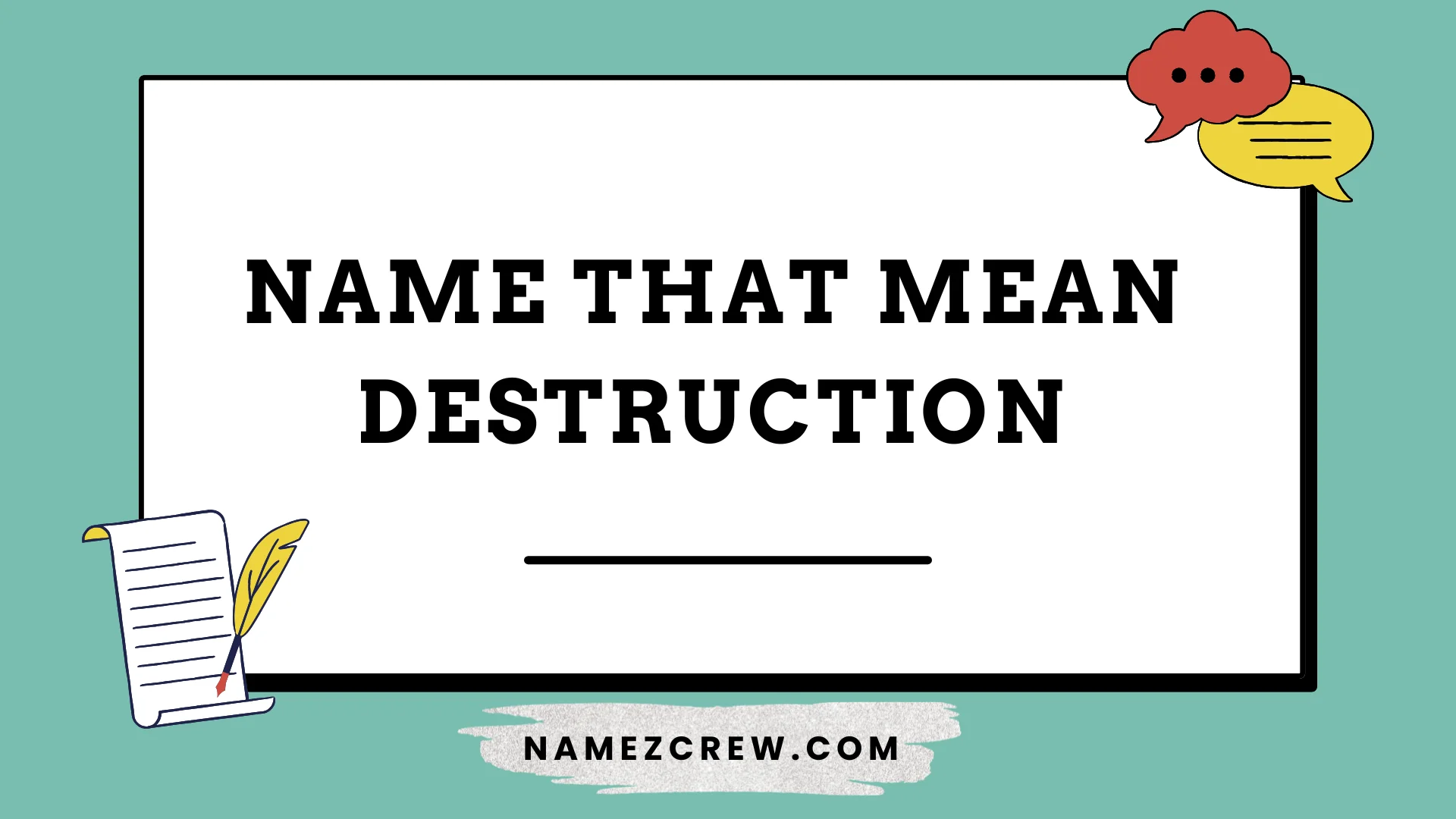 name that mean destruction