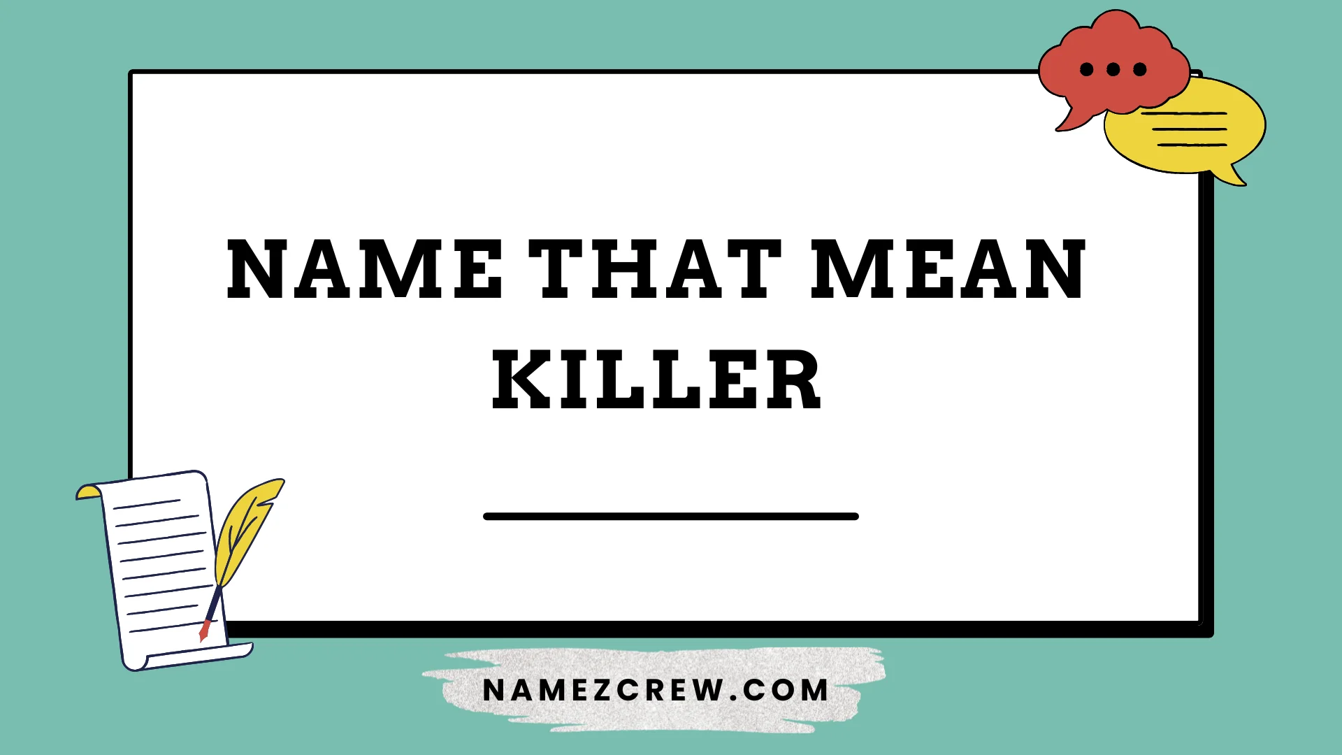 name that mean killer