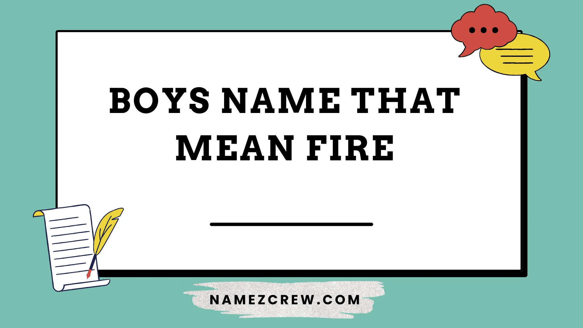 boys name that mean fire