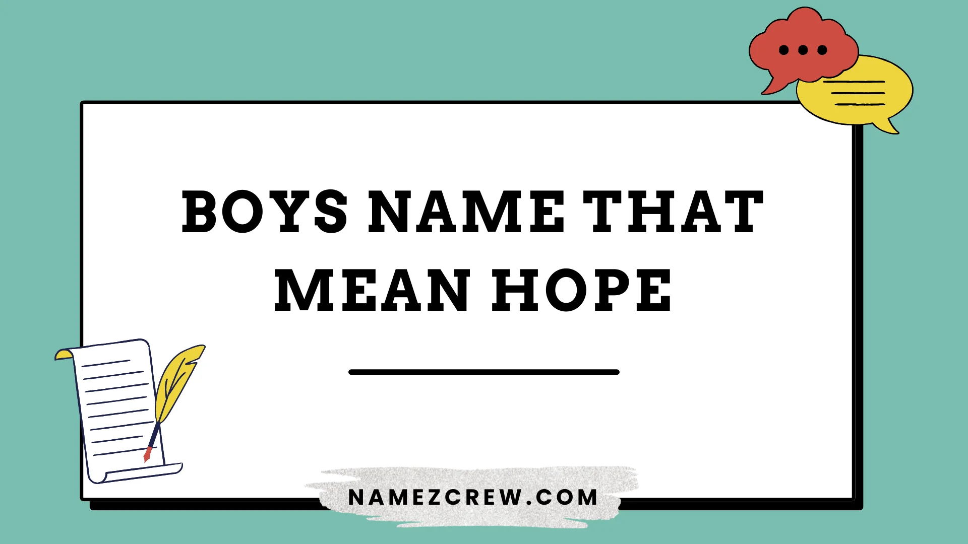 boys name that mean hope