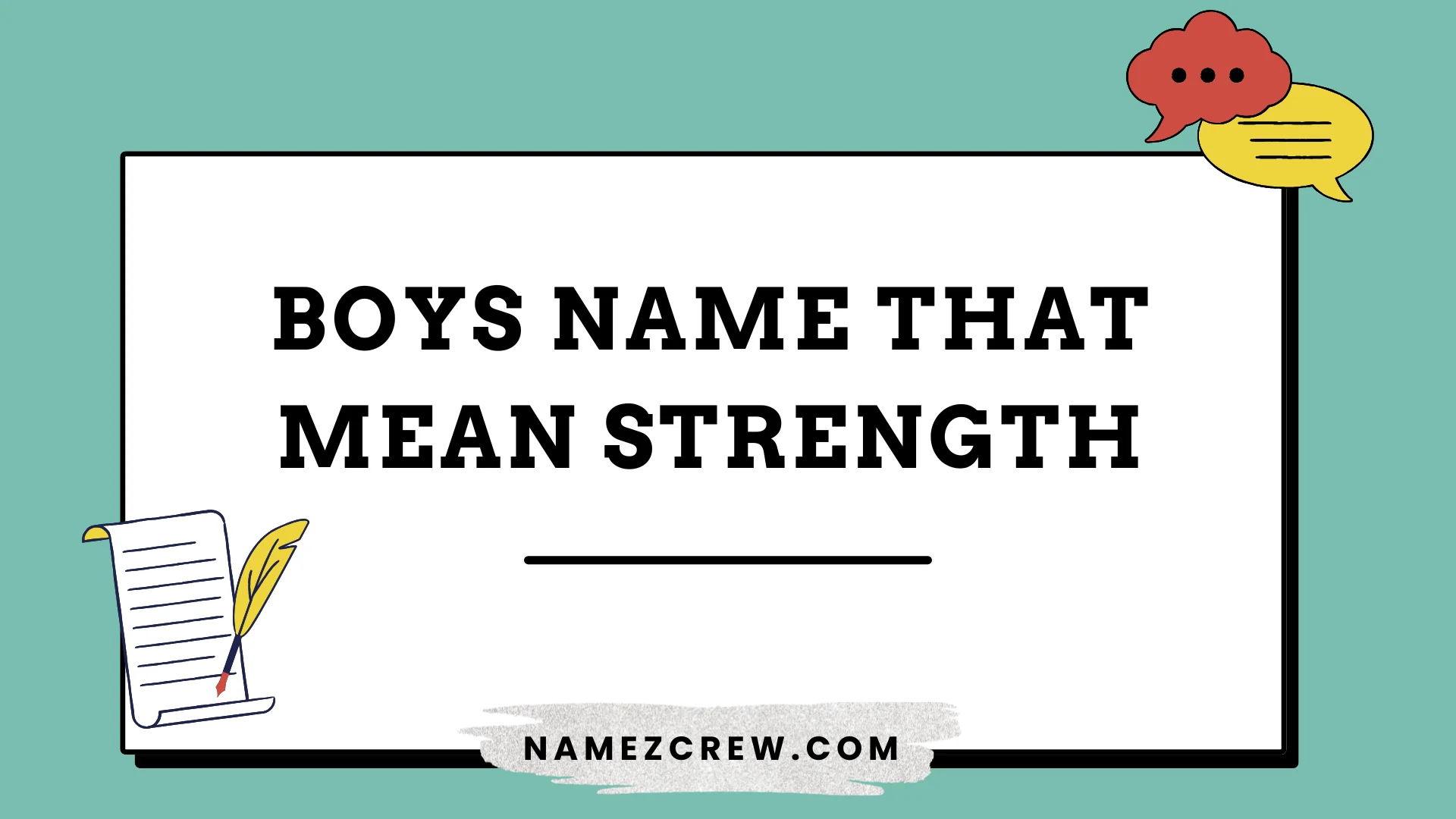 boys name that mean strength