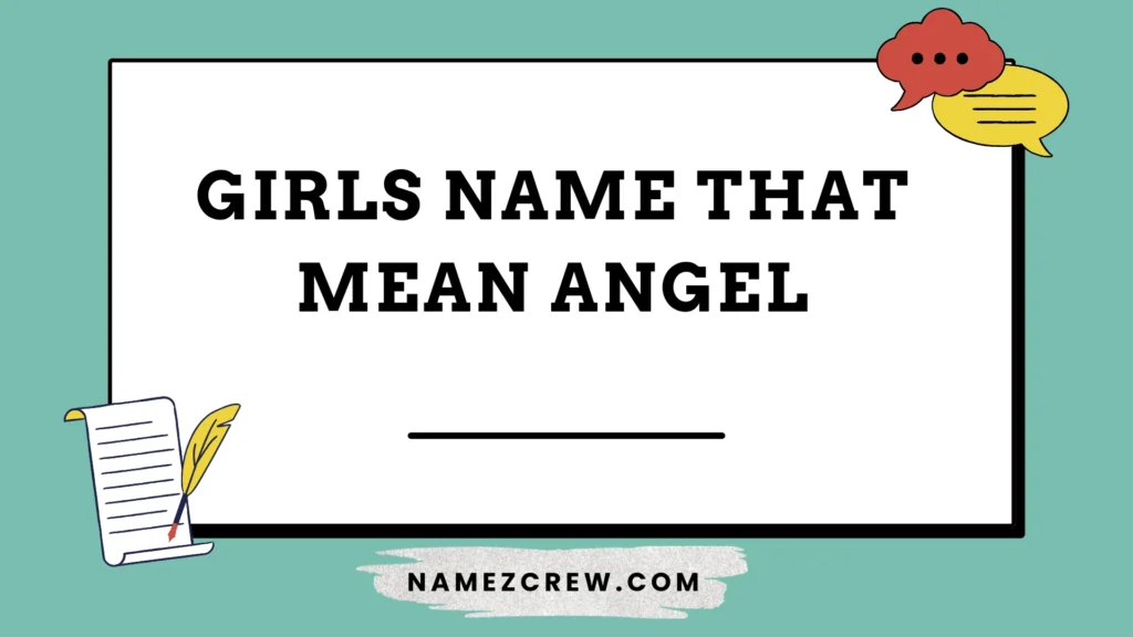 girls name that mean angel