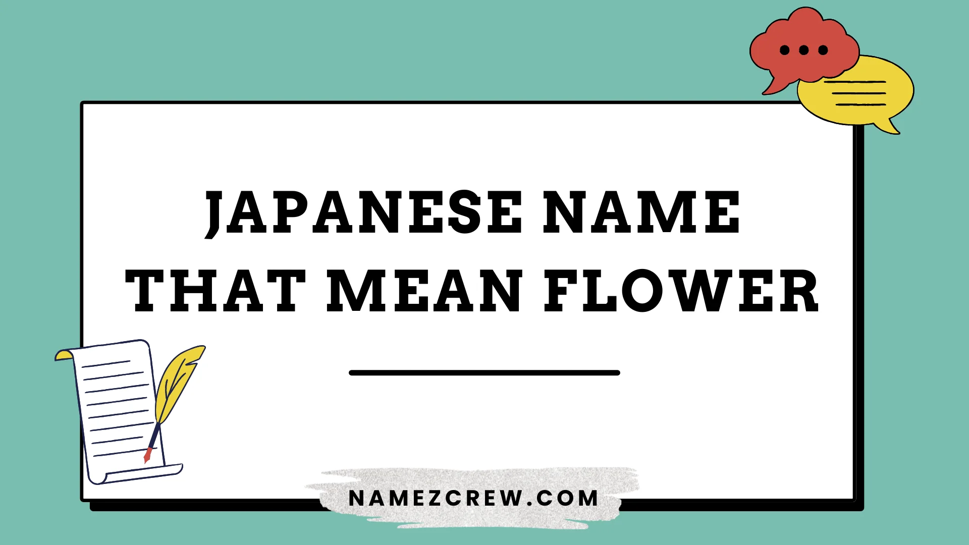 japanese name that mean flower