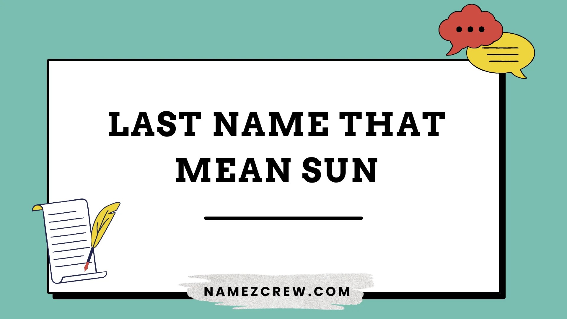 last name that mean sun