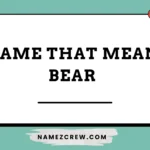 name that mean bear