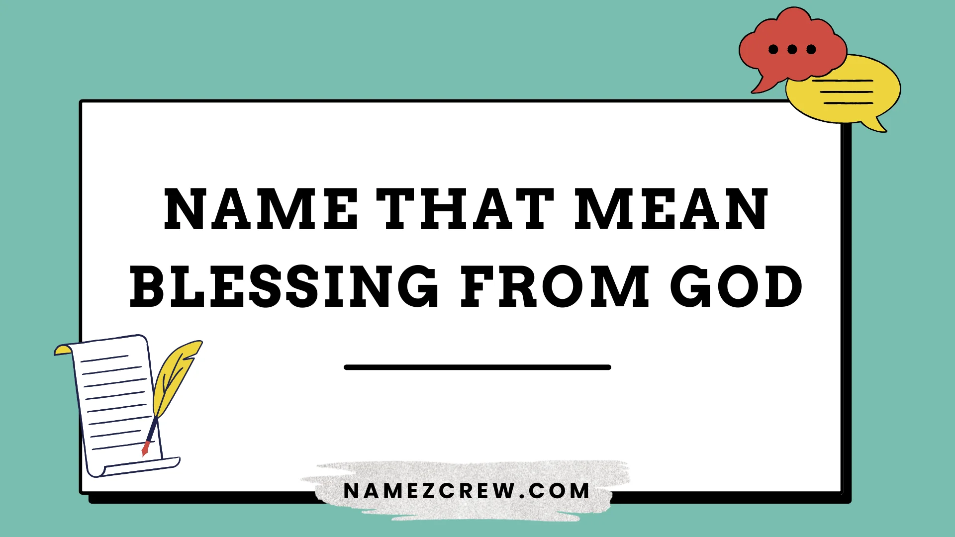 name that mean blessing from god