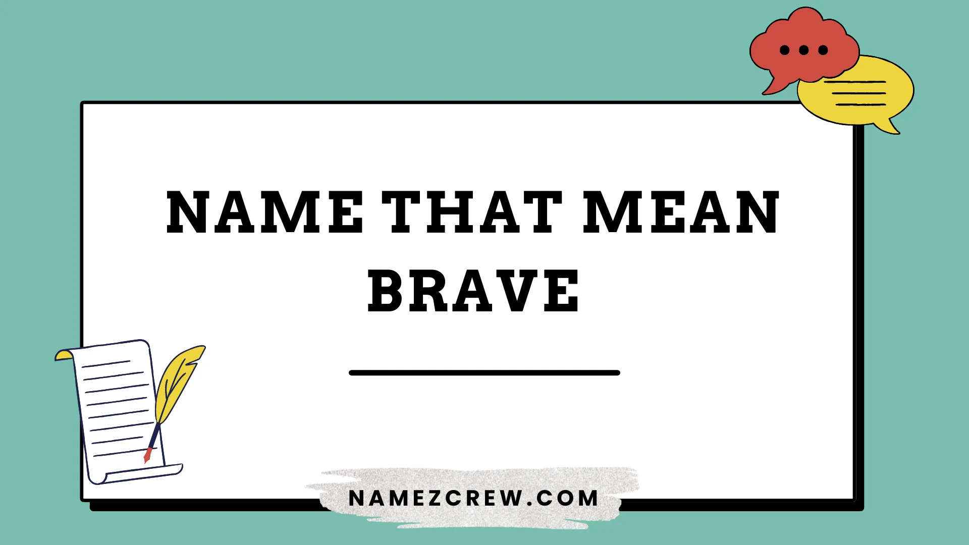 name that mean brave
