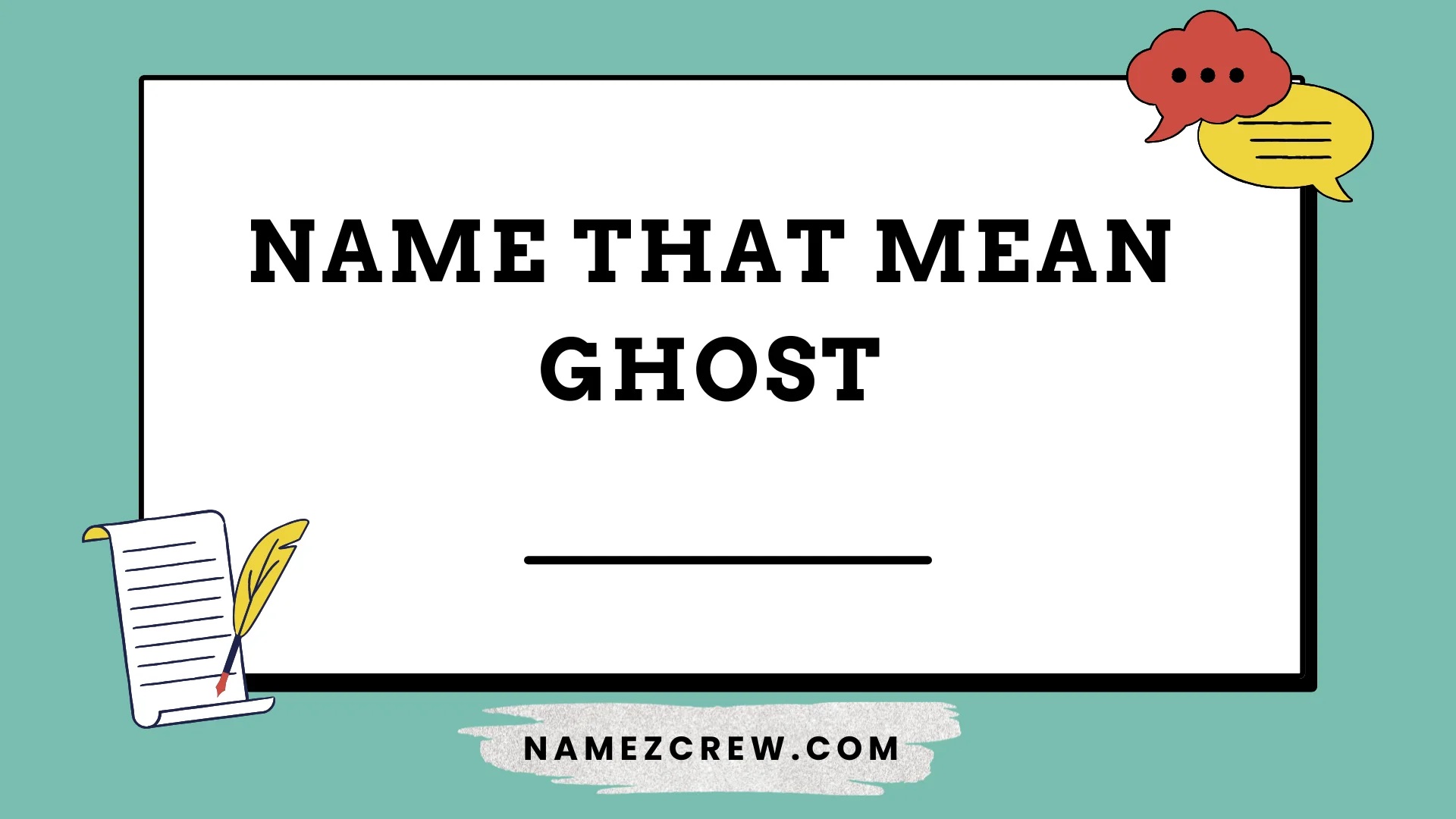 name that mean ghost