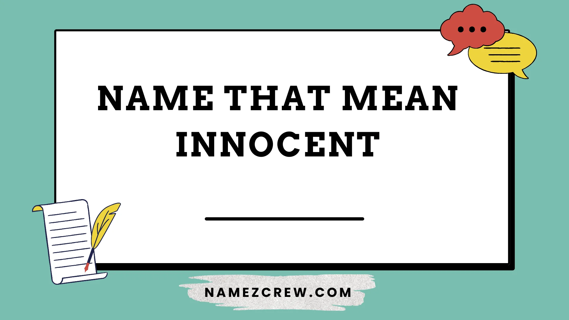 name that mean innocent
