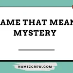 name that mean mystery