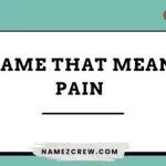 name that mean pain