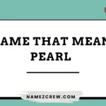 name that mean pearl