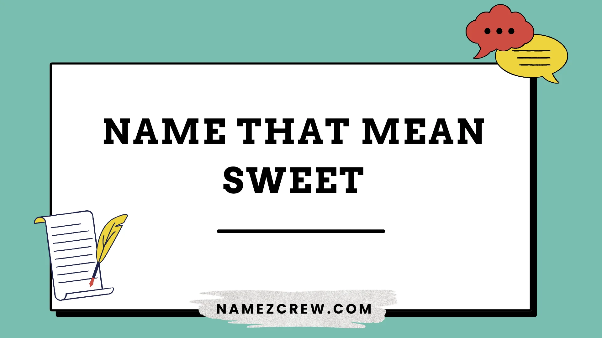 name that mean sweet
