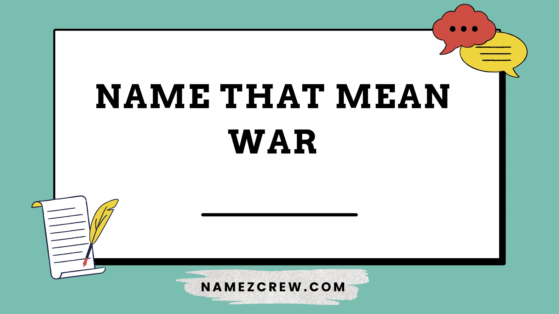 name that mean war