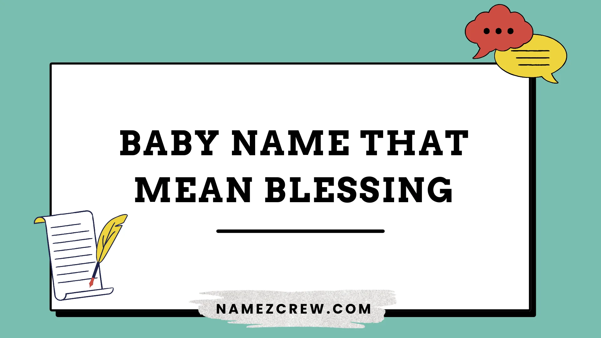 baby names that mean blessing
