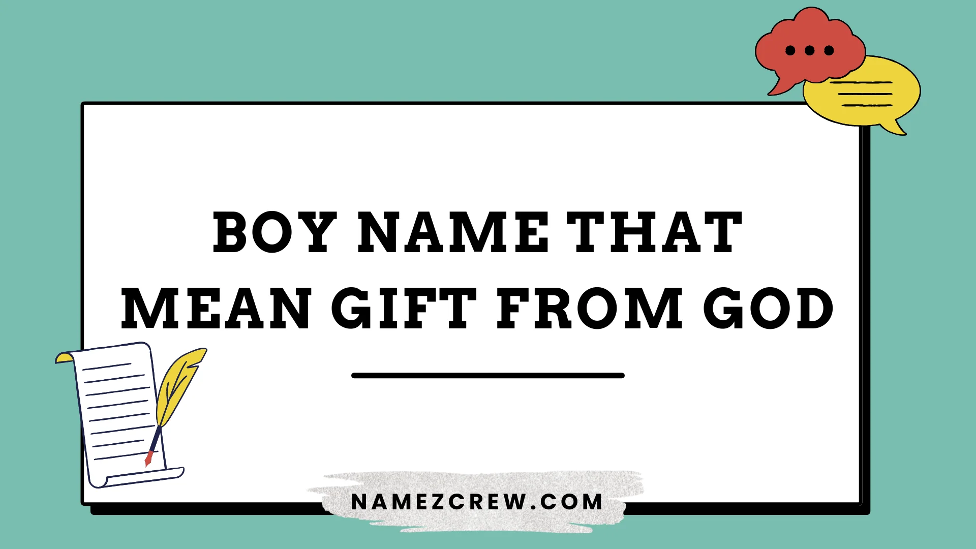 boy names that mean gift from god