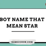 boy names that mean star