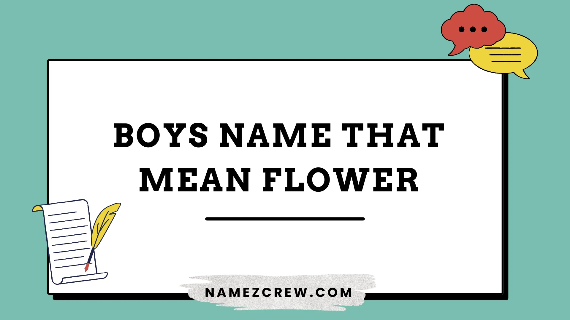 boys names that mean flower