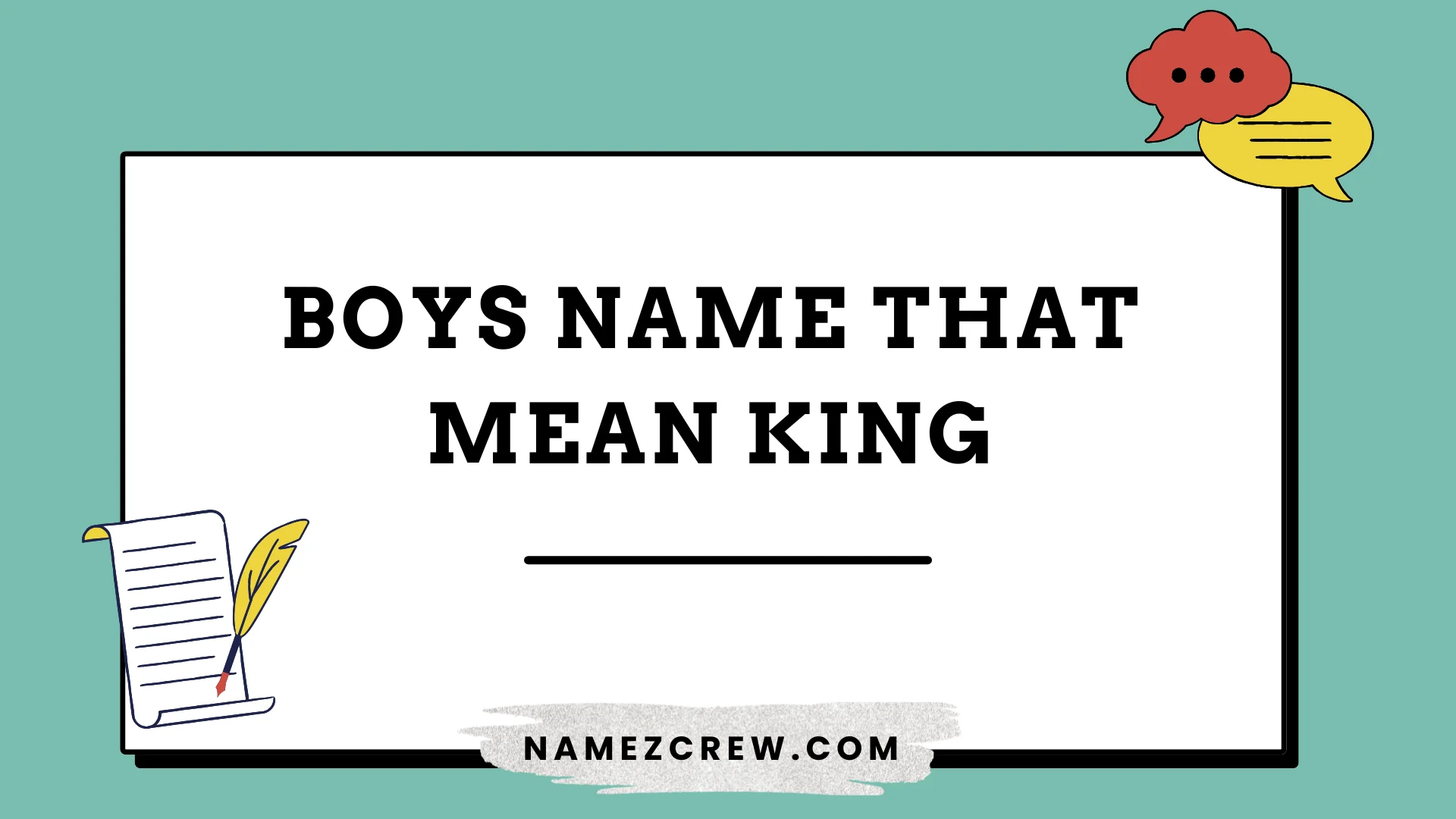 boy names that mean king