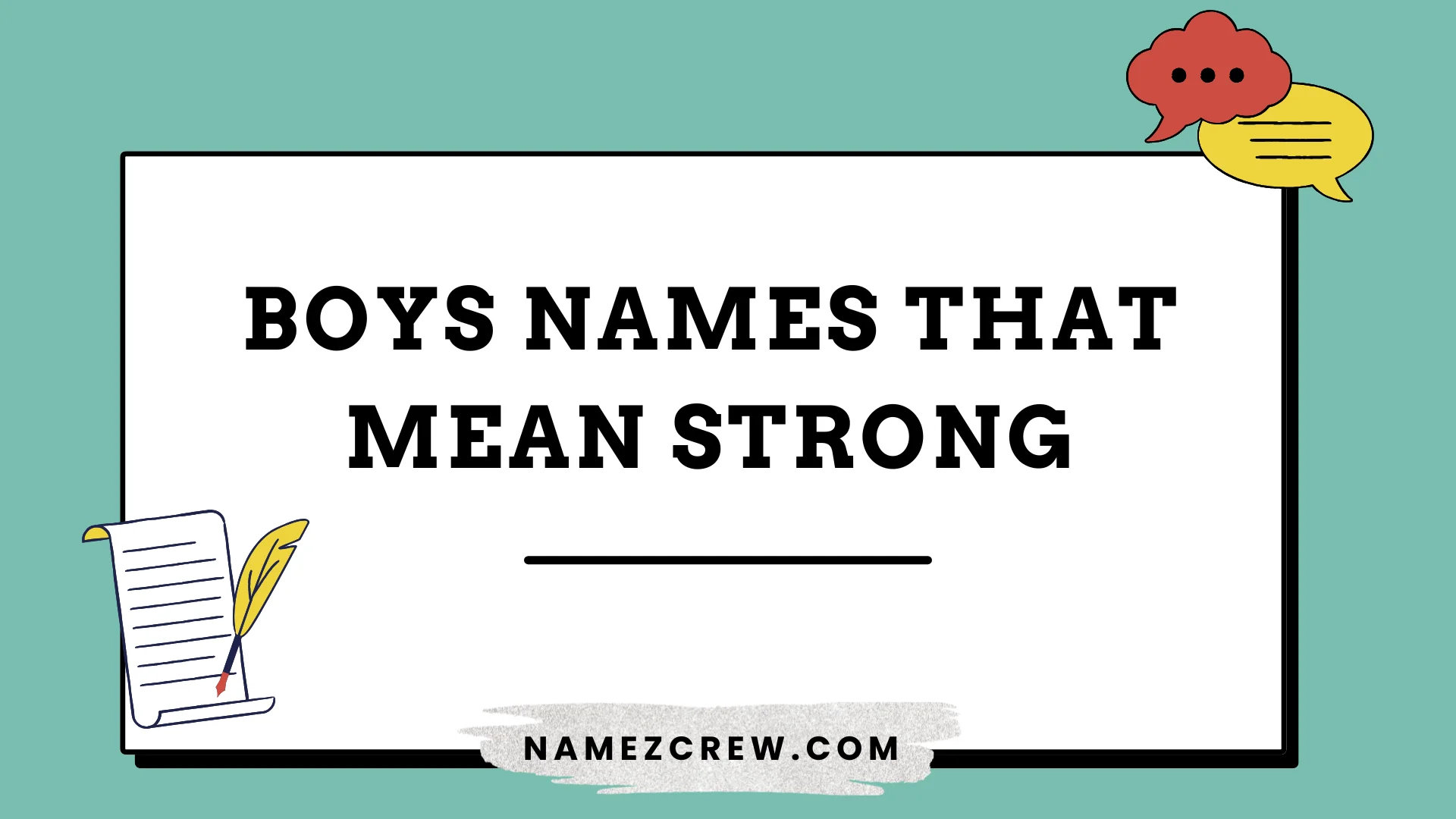 boys names that mean strong