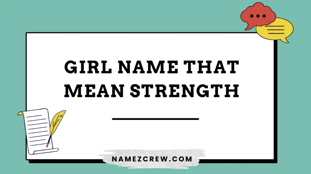 girl names that mean strength
