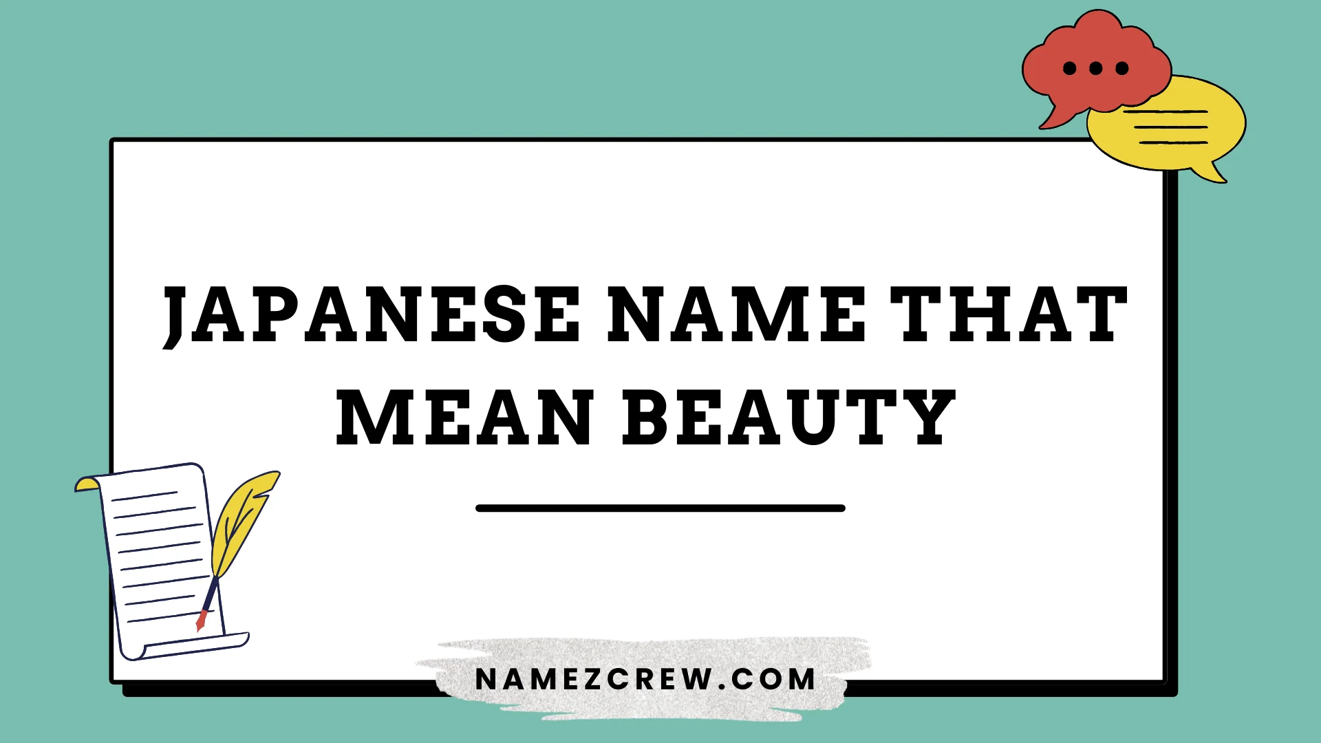japanese name that mean beauty
