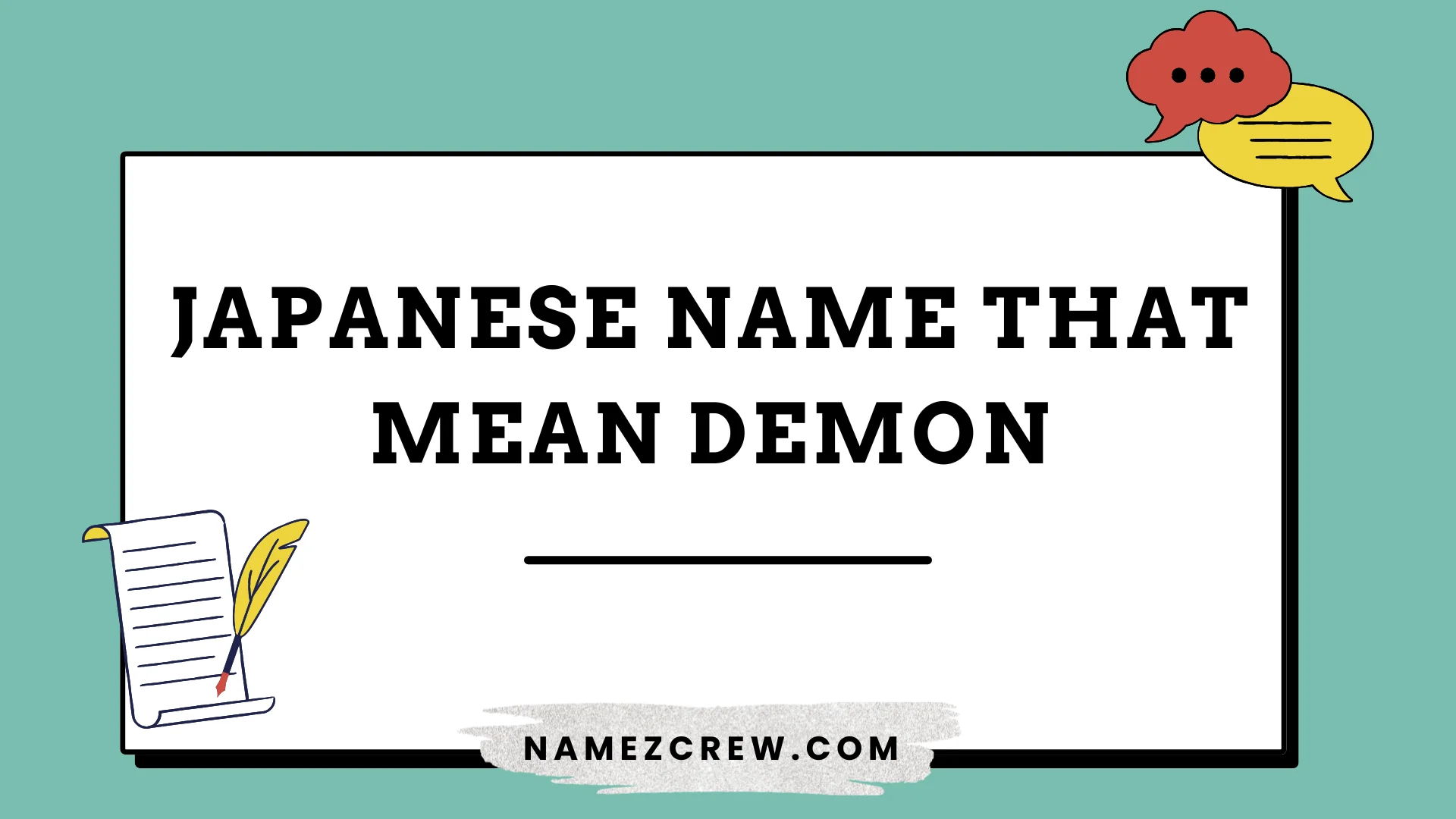 japanese names that mean demon