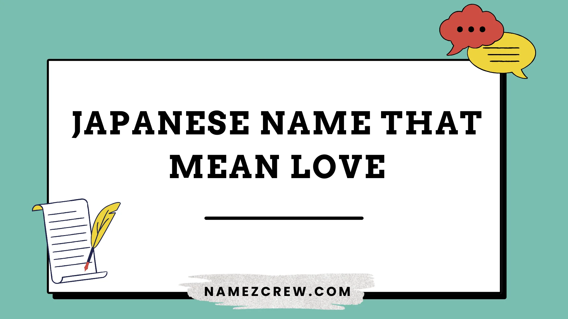 japanese name that mean love