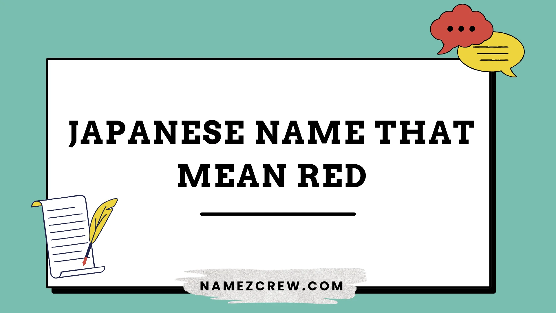japanese names that mean red