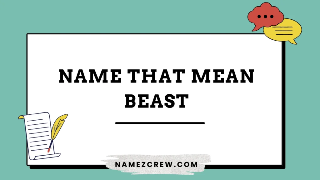 names that mean beast