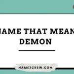 names that mean demon