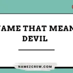 names that mean devil