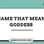 names that mean goddess