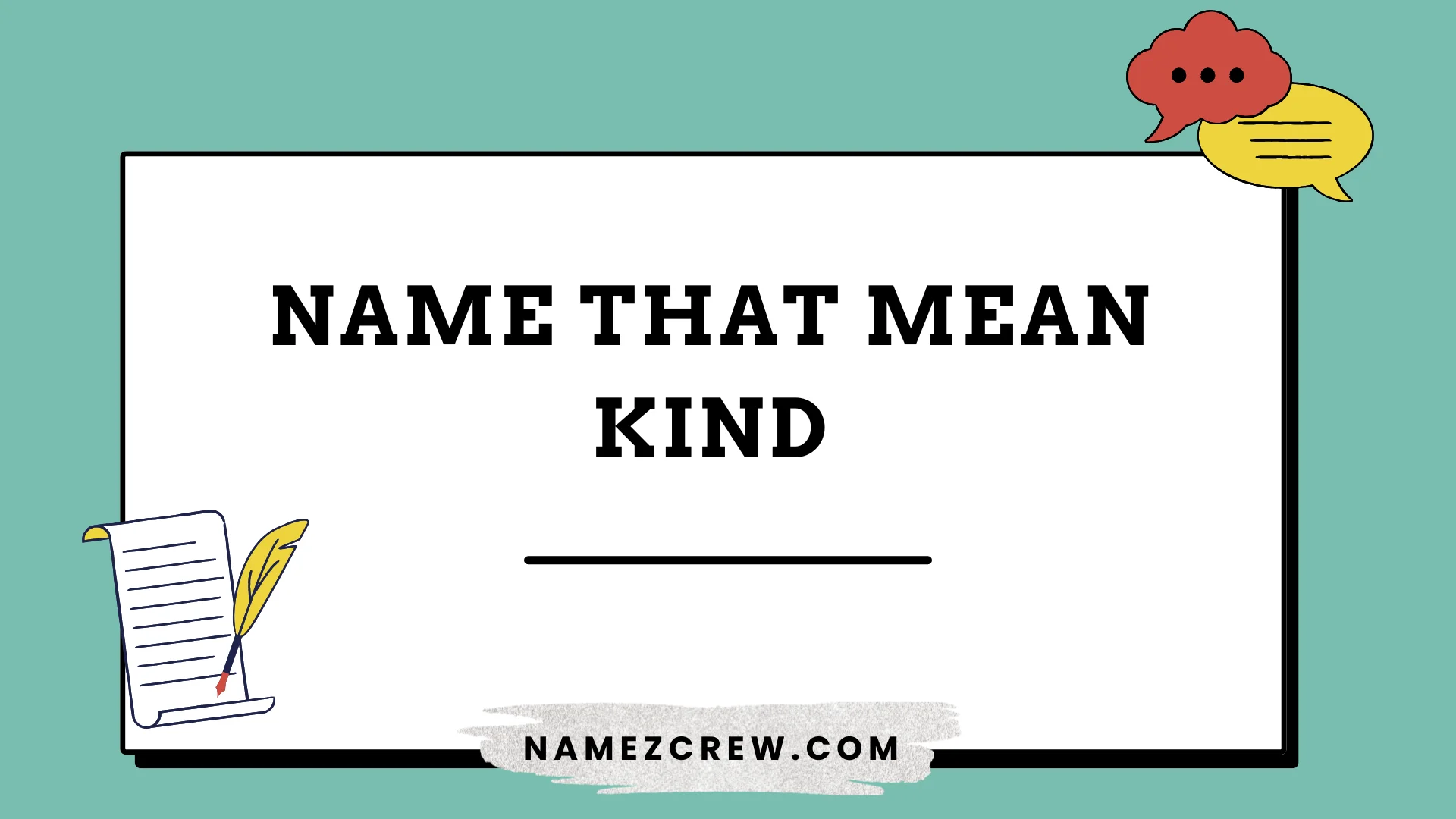 names that mean kind