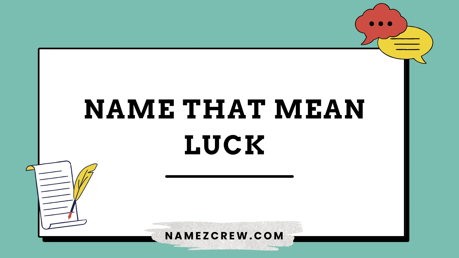 names that mean luck