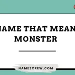 names that mean monster