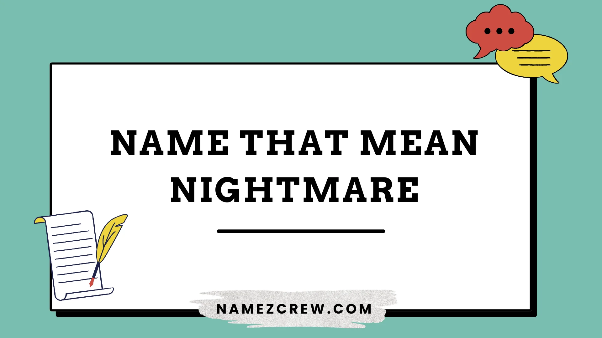 names that mean nightmare