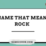 names that mean rock