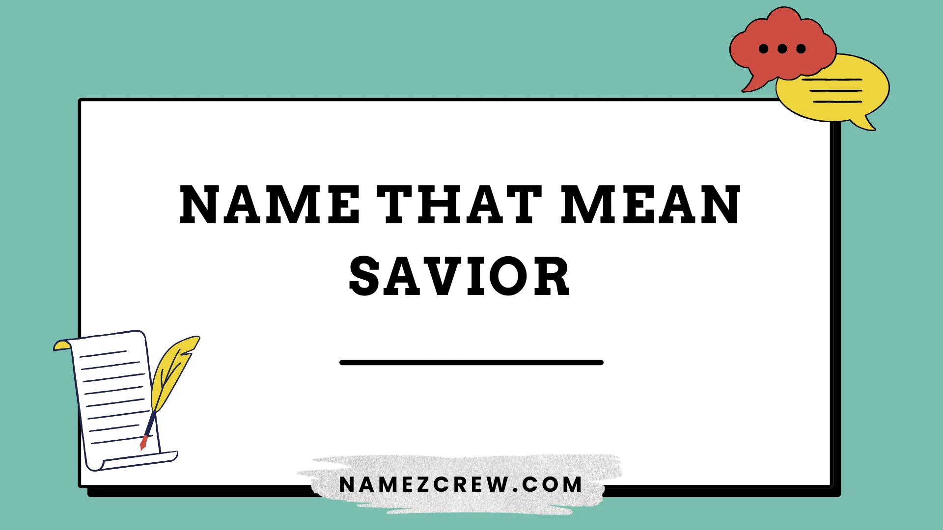 name that mean savior