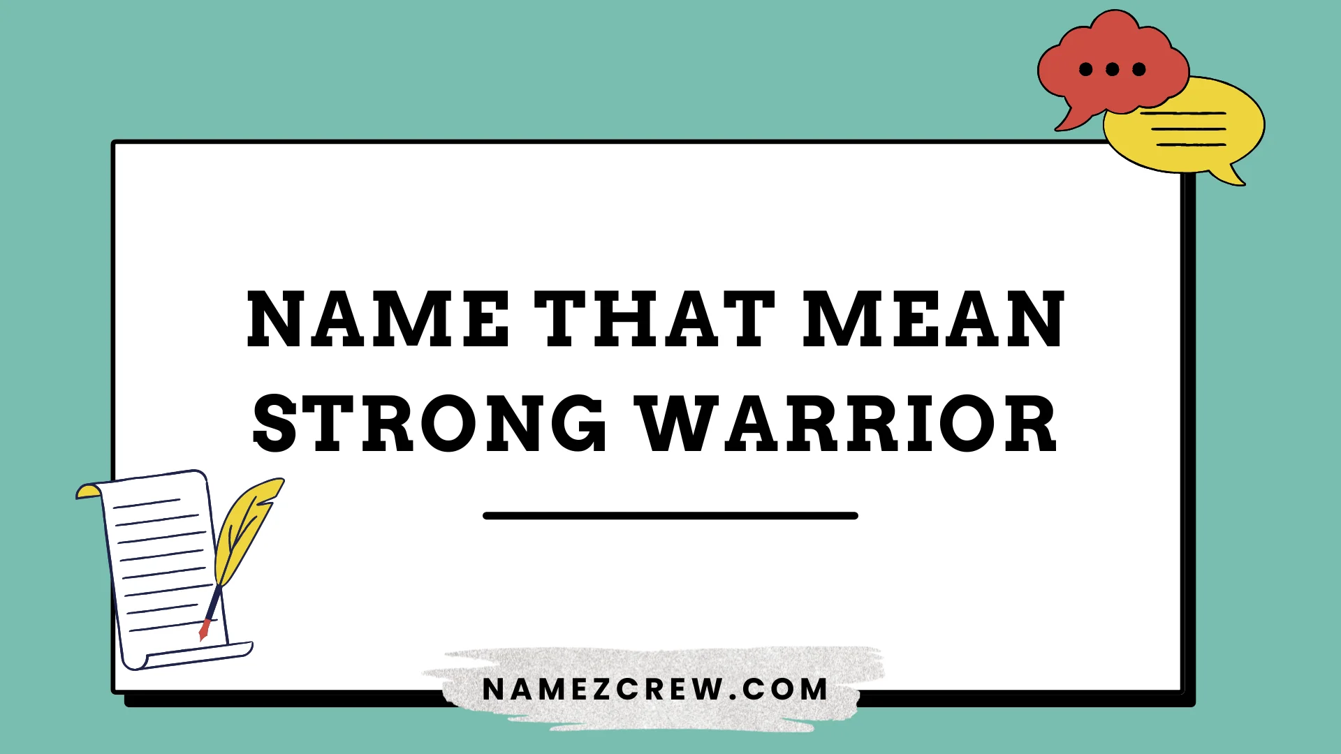 names that mean strong warrior
