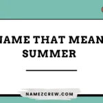 names that mean summer