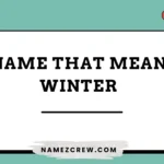 names that mean winter