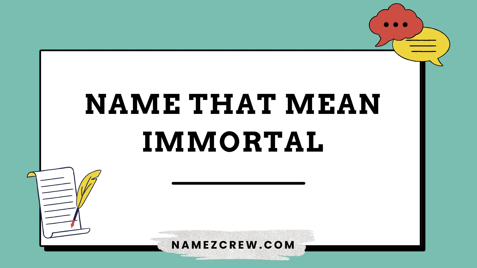 names that mean immortal