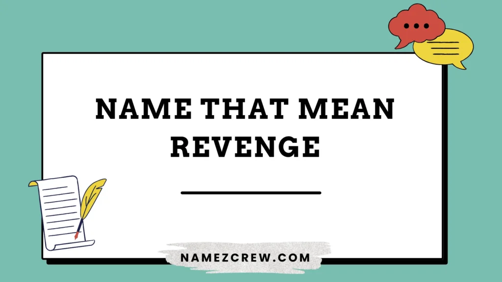 names that mean revenge